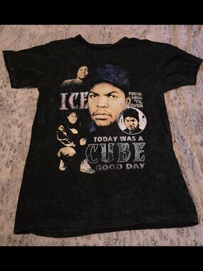Black Ice Cube Graphic Tee - "Today Was A Good Day"